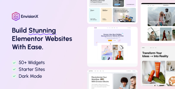 Envision X | Elementor WooCommerce WordPress Theme – 0 Sold!