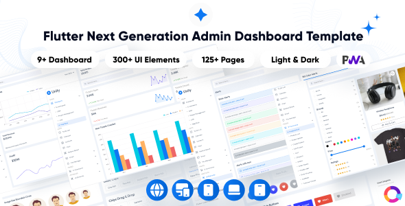 Unity - Multipurpose Admin & Dashboard Template | Next Generation Admin Dashboard Flutter Template