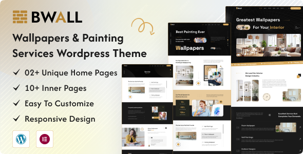 Bwall – Wallpapers and Painting Services WordPress Theme – 0 Sold!