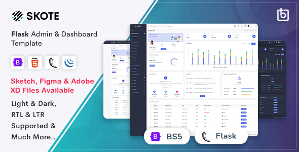 Skote - Flask Admin Dashboard Template