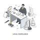 Legal Compliance Isometric Scene - GraphicRiver Item for Sale