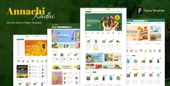 AnnachiKadai - Grocery Shop & Super Market Figma Template