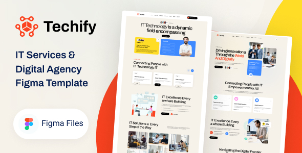 Techify – IT Services & Digital Agency Figma Template – 0 Sold!