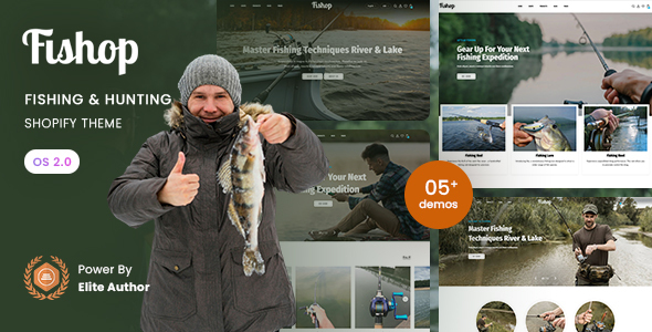 Fishop – Fishing & Hunting Shopify 2.0 Theme – 0 Sold!