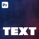 Text Animation for Premiere Pro - VideoHive Item for Sale