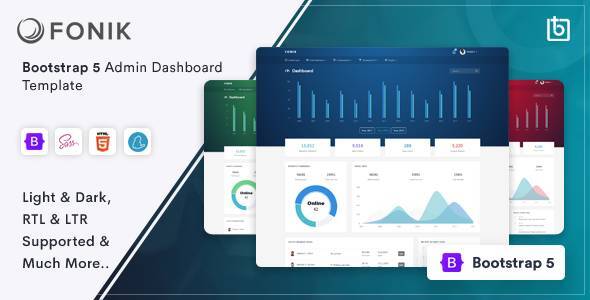 Fonik - Admin & Dashboard Template