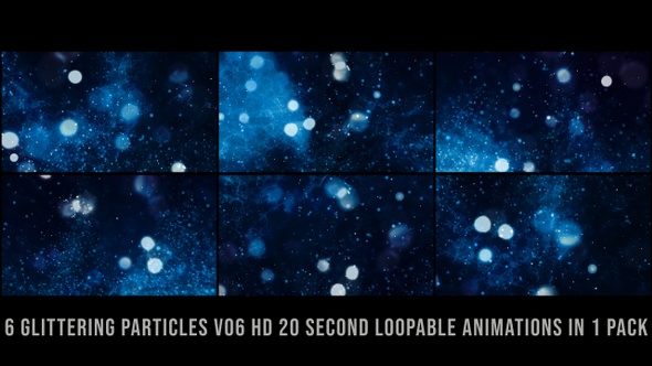 Glittering Particles Pack Blue V06