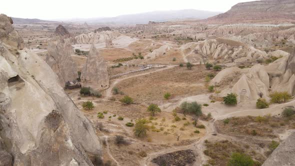 Aerial View Cappadocia Landscape