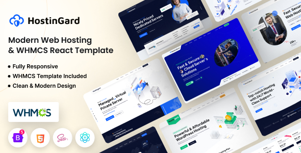 Hostingard – Web Hosting Reactjs Template with WHMCS – 0 Sold!