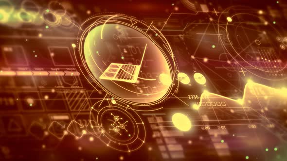 Stripe Moving Abstract Infographics About Bitcoin 4K alt