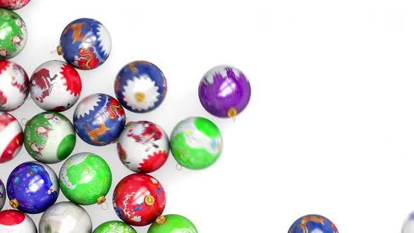 Beautiful Christmas Balls Roll To The Side alt