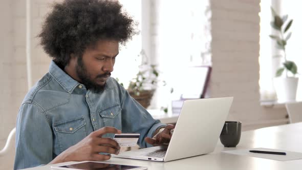 Online Shopping Failure Reaction By Creative African Man, Online Banking