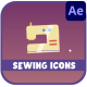 Sewing Studio Icons And Titles for After Effects - VideoHive Item for Sale