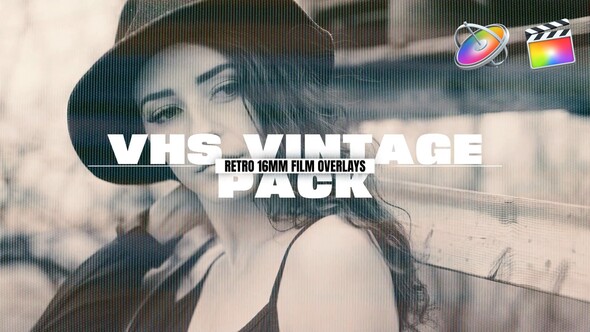 Edit VHS Vintage And Retro 16mm Film Overlays | FCPX