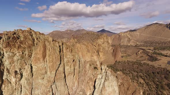 Aerial view of Smith Rock, Oregon