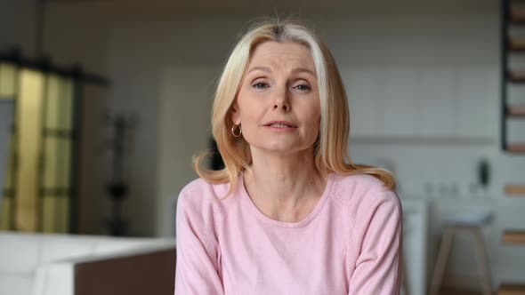 A Middleaged Woman in the Home Office