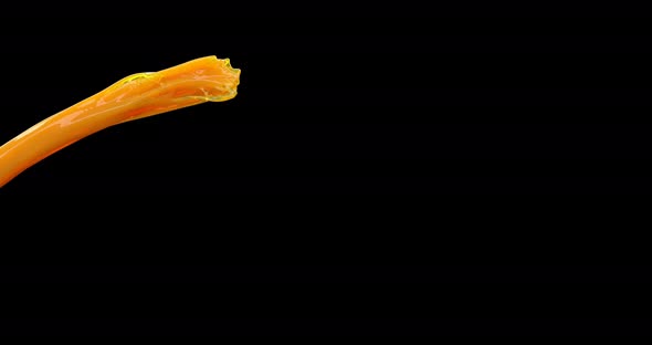 Orange Juice Stream on Black alt