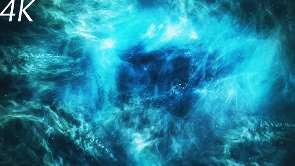 Bright Colorful Nebula in Deep Space alt