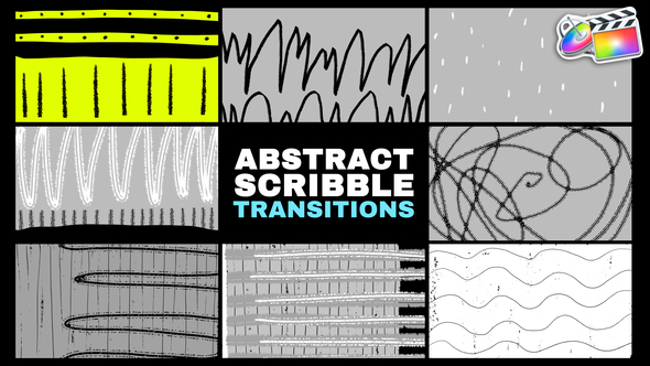 Abstract Scribble Transitions | FCPX alt