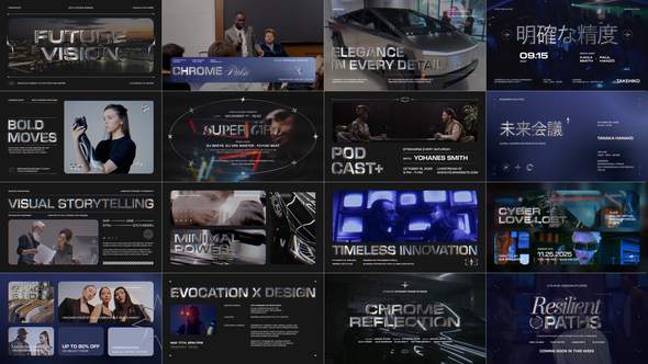 Modern Chrome Typography alt
