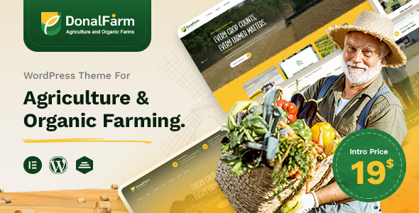 Donalfarm | Agriculture Organic Farming WordPress Theme – 0 Sold!