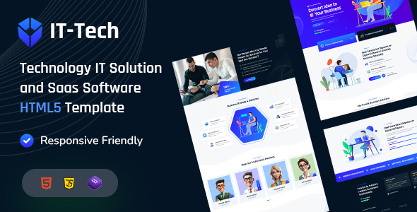 IT-Tech – Technology IT Solutions & SaaS Software HTML5 Template – 0 Sold!