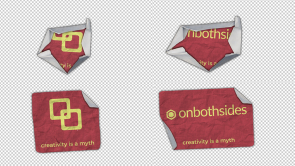 Crumpled Paper Logo Reveal alt