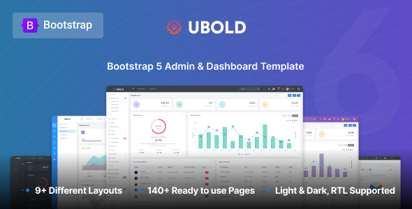 Ubold - Admin & Dashboard Template