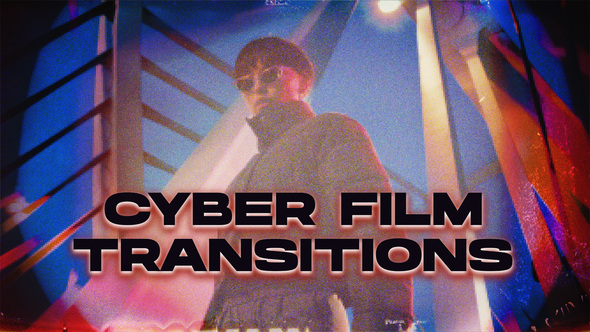 Cyber FIlm Transitions | After Effects alt