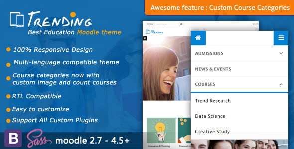 Trending - High Quality Responsive Moodle Theme