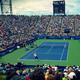 Playing Tennis with Stadium Crowd Applause