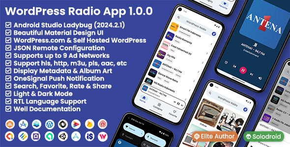 WordPress Radio App - WordPress API