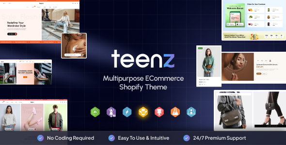 Teenz – Multipurpose Shopify Theme OS 2.0 – 0 Sold!