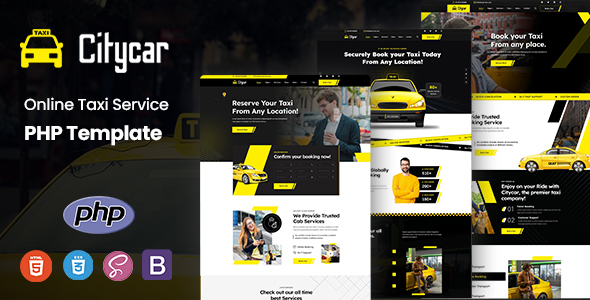 Citycar – Online Taxi Service PHP Template – 0 Sold!