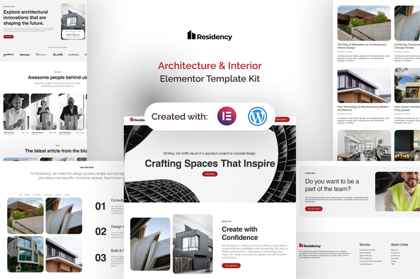 Residency - Architecture & Interior Elementor Pro Template Kit