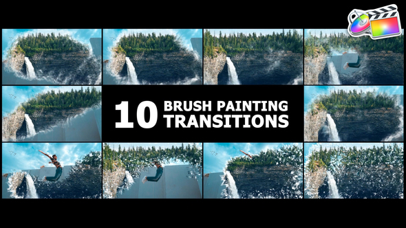 Brush Painting Transitions for FCPX alt