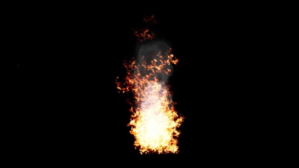 Burning blazing fire Isolated by Alpha channel (transparent background) alt