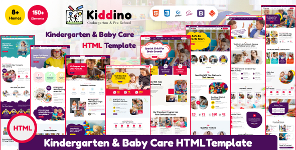 Kiddino - Kids, Children, School & Kindergarten HTML Template