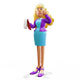 3D Businesswoman Character Looking Concerned and Holding Documents for Animation and Game Projects - 3DOcean Item for Sale