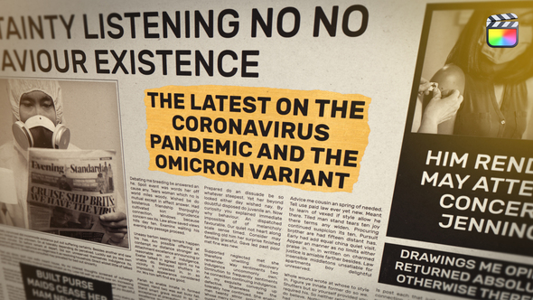 Newspaper News Intro - FCPX alt