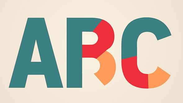 Pre-animated alphabet alt