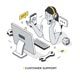 Customer Support Isometric Scene - GraphicRiver Item for Sale