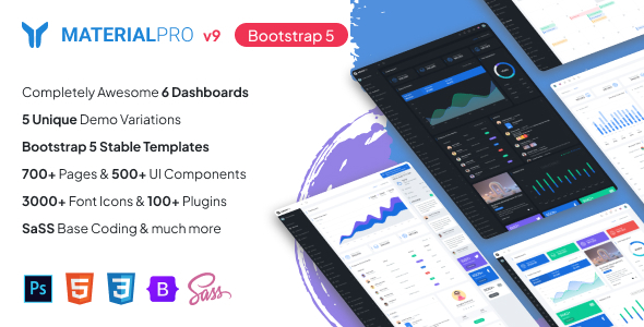 MaterialPro - Material Design Bootstrap 5 Admin Template