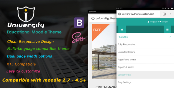 University - Responsive Moodle Theme