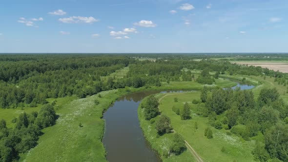 Landscape with River and Trees