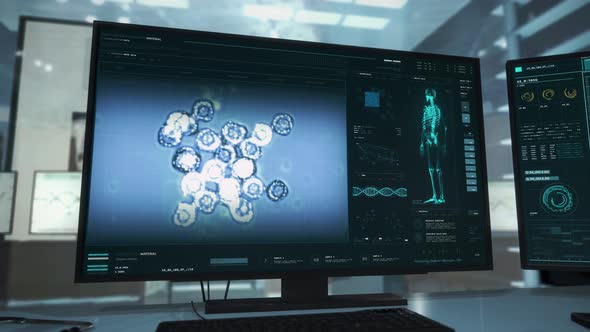 Microscopic examination of the sickness cells multiplication at the laboratory alt