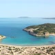Aerial drone video of semicircular sandy beach and lagoon of Voidokilia - VideoHive Item for Sale