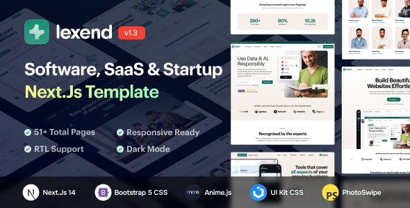 Lexend - Software, SaaS & Startup NextJs Template