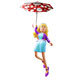 3D Businesswoman Character Floating with Umbrella for Animation and Game Projects - 3DOcean Item for Sale