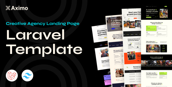 Aximo - Laravel 11 - Creative Agency Tailwind Template